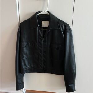 Wilfred Classic Black Leather Jacket